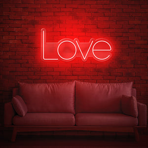 Scritta luminosa Love Neon Led " Love squadrato "