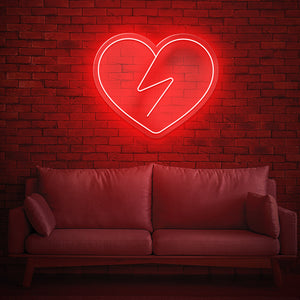 Scritta luminosa Love Neon Led " Cuore Spezzato "