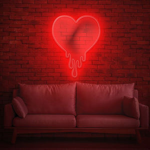 Scritta luminosa Love Neon Led " Cuore sciolto "